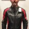 Red Motorcycle Leather Jacket