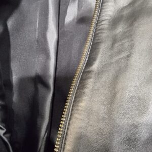 Black leather jacket
