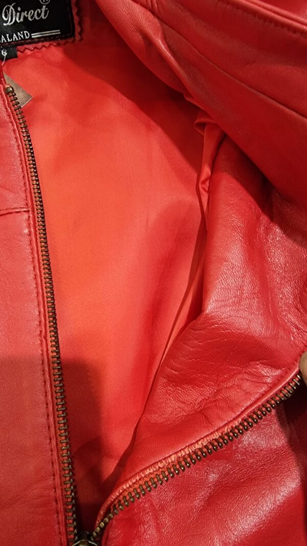 red leather jacket