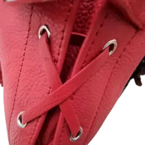 red laced vest