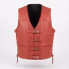 Red Motorcycle leather vest