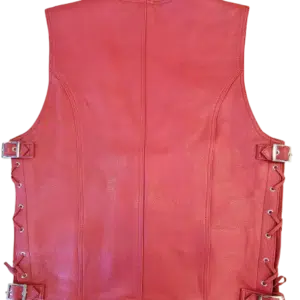 red leather vest nz