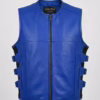 Blue Leather vest