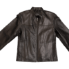 ladies black leather jacket