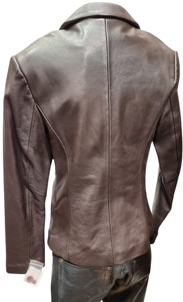 Women's Leather Blazer Brown - Genuine Leather Blazers For Women Nz