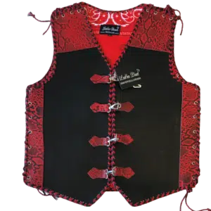 snake leather vest