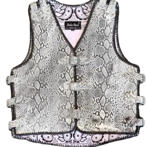SNAKE LEATHER VEST