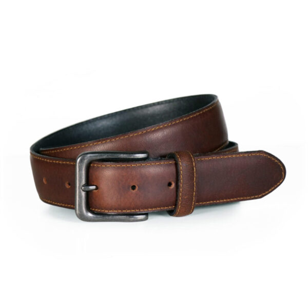 Brown Leather Belt - Bourbon - Leather Direct