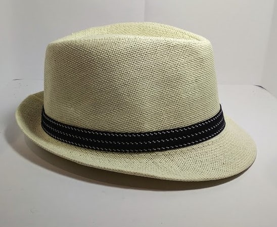 Straw Trilby Hat - Leather Direct