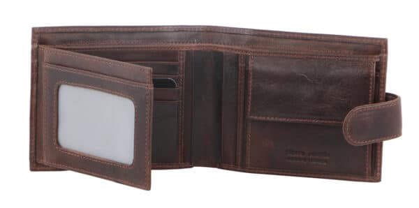 PIERRE CARDIN ITALIAN LEATHER TAB WALLET