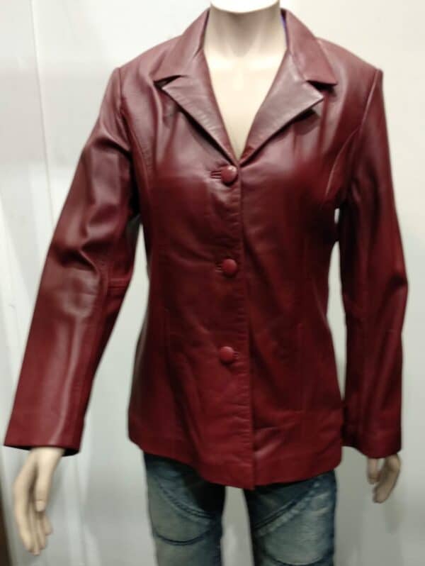 Ladies Burgundy Blazer - AL002