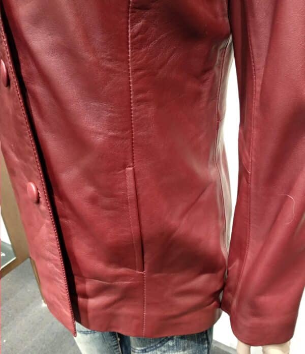 Ladies Burgundy Blazer - AL002 - Image 3