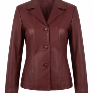 red leather coat jacket for ladies