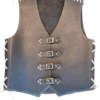 white trucker leather vest