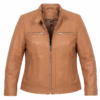 Womens genuine leather jacket