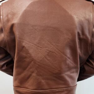 motorcycle leather jacket brown