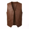 Brown Leather vest NZ