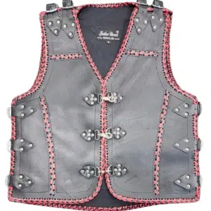 motorcycle leather vests