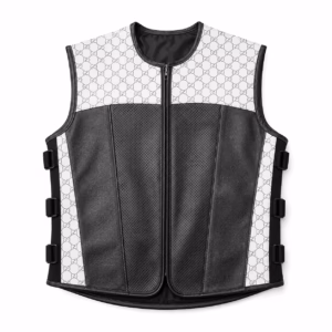 Swat Style Leather Vest White