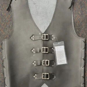 truckers leather vest