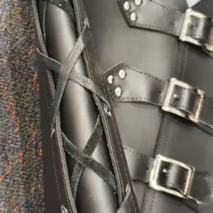truckers leather vest
