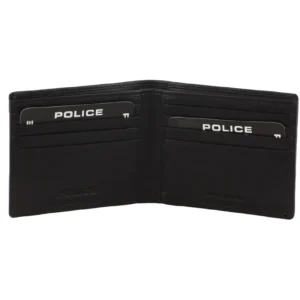 police camo leather wallet