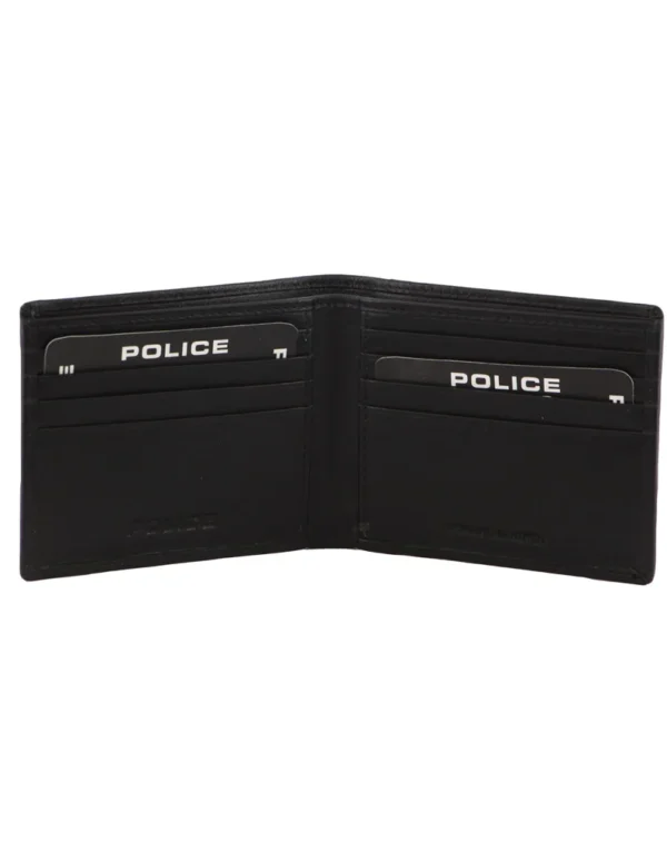 police camo leather wallet