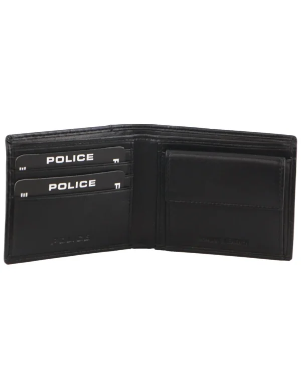 police mens leather wallet