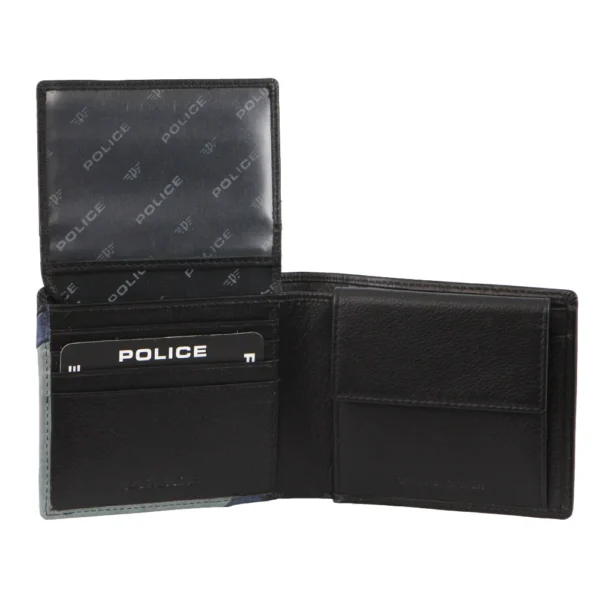 Police Leather Men's Bi-Fold Wallet - Leather Direct