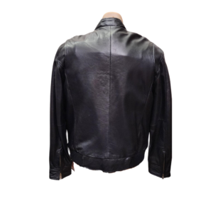 black classic leather jacket