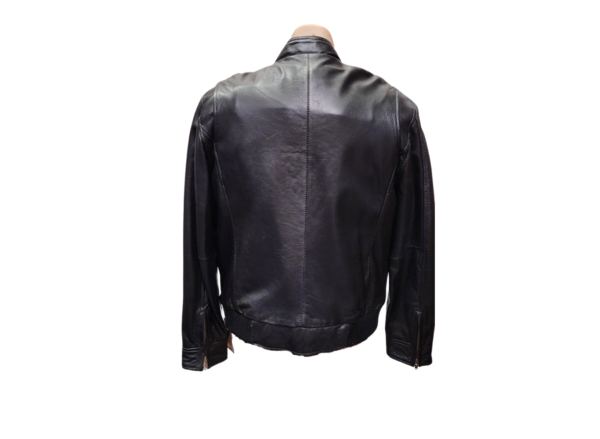 black classic leather jacket