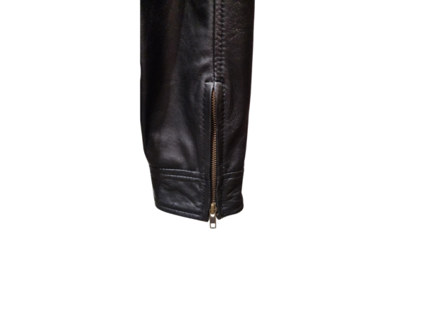 black classic leather jacket