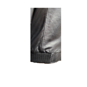 black classic leather jacket