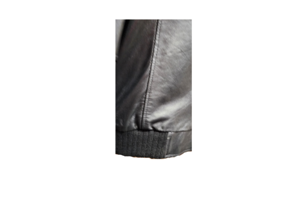 black classic leather jacket