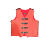 Thick red leather vest