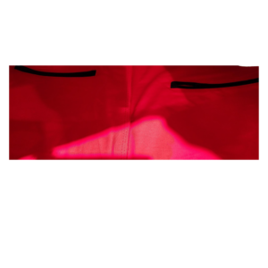 Thick red leather vest