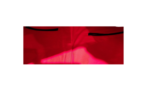 Thick red leather vest