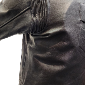 rubber motorcycle leather jacket