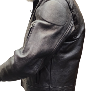 rubber motorcycle leather jacket