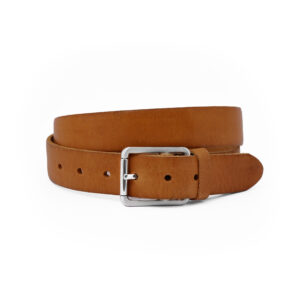 womens genuine cognac leather belts