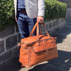 Overnight leather bag
