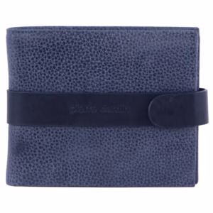 blue leather wallet