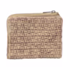 latte leather wallet