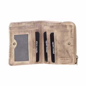 latte leather wallet